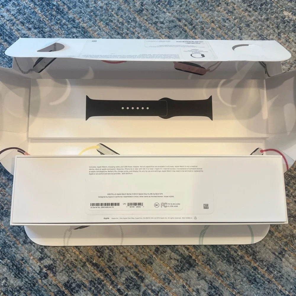Apple Watch Series 5 with Black Sport Band - NWT